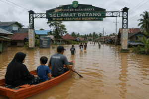 Banjir Kutai Barat Hari Keempat, Warga Belum Terima Bantuan