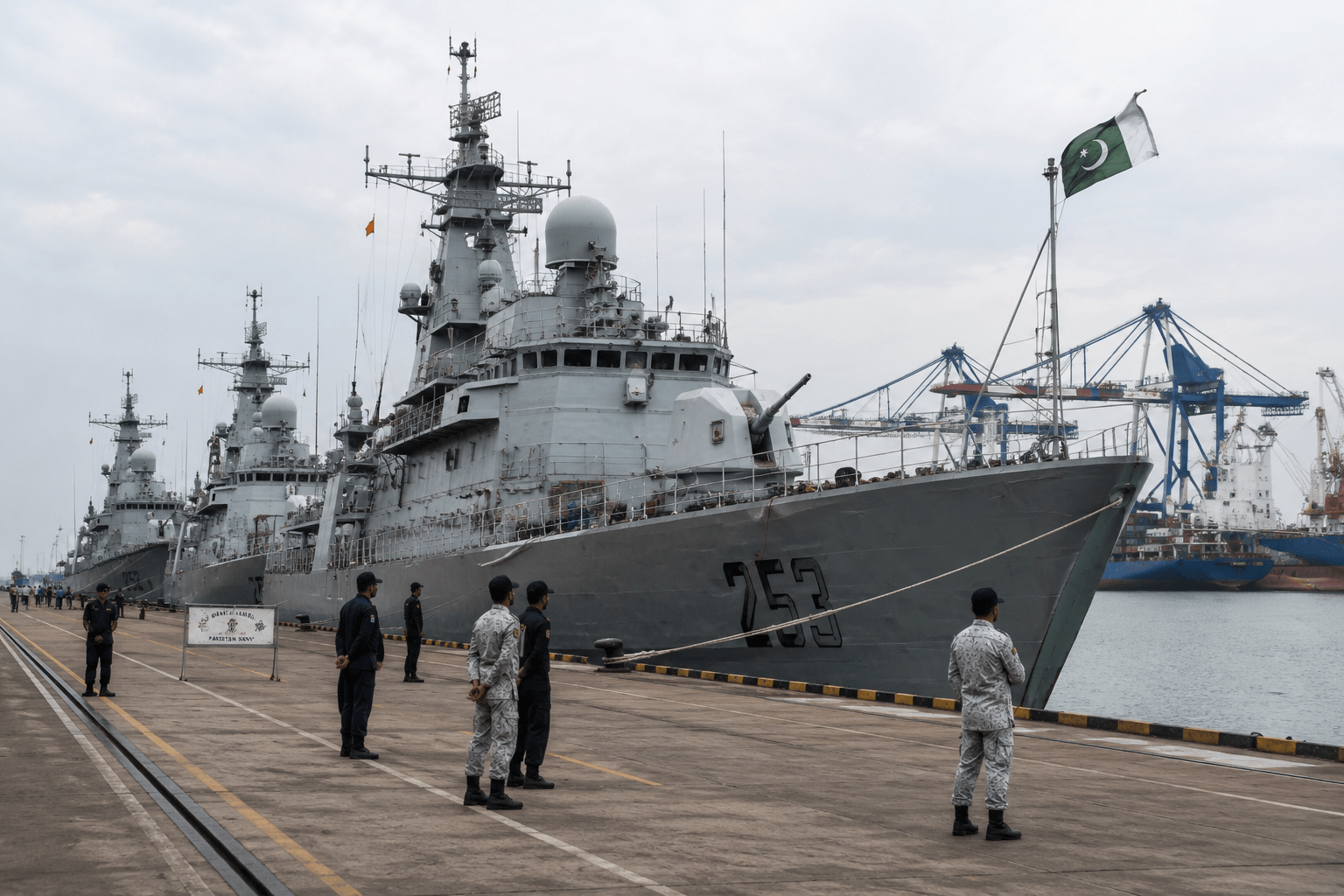 Tiga Kapal Perang Pakistan Bersandar di Tanjung Priok, Indonesia dan Pakistan Perkuat Diplomasi Militer