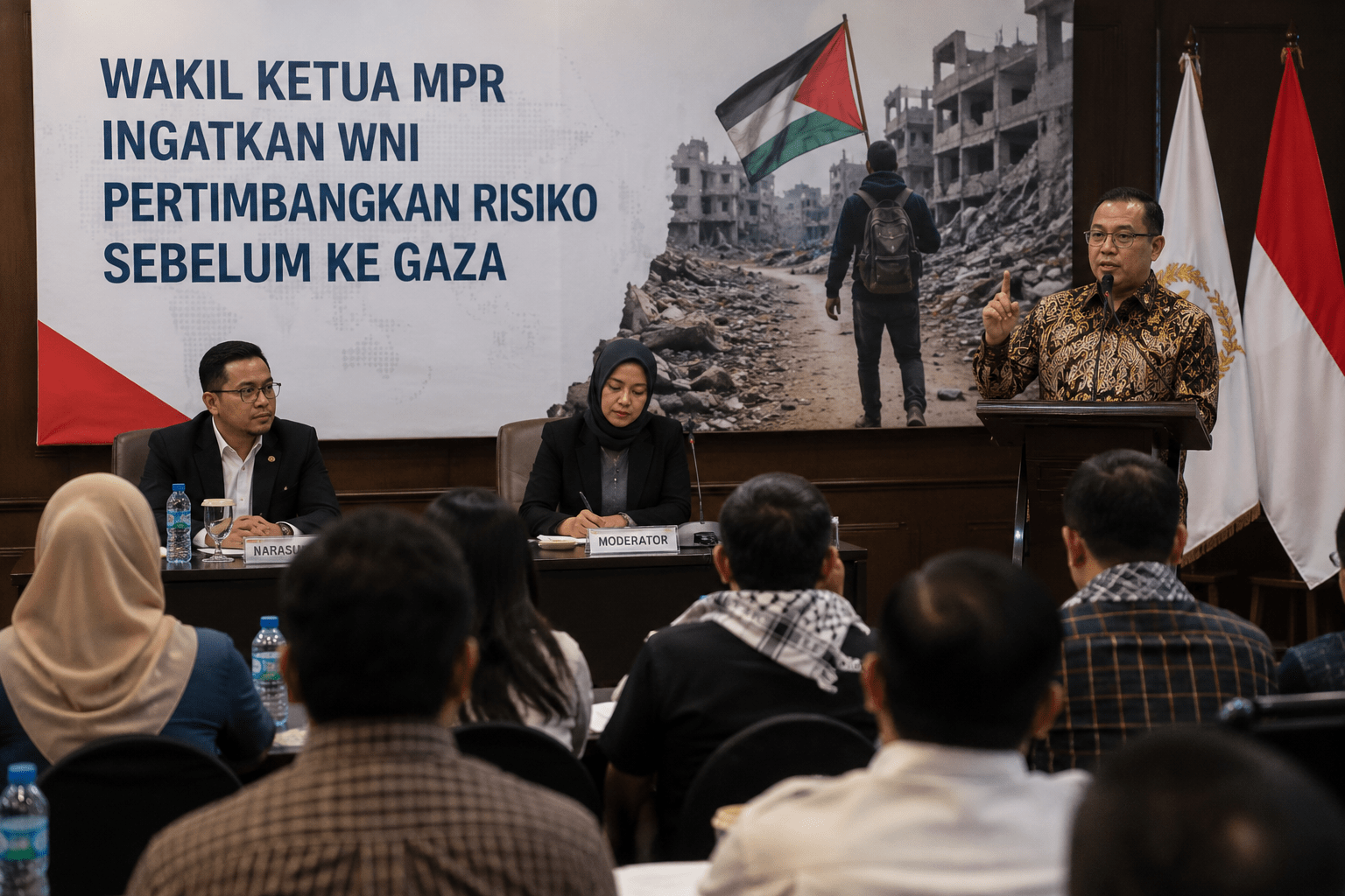 Wakil Ketua MPR Ingatkan WNI Pertimbangkan Risiko Sebelum ke Gaza