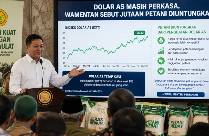 Dolar AS Masih Perkasa, Wamentan Sebut Jutaan Petani Diuntungkan