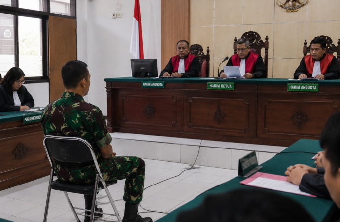 Prajurit TNI Aniaya Siswa SMP hingga Tewas Divonis 10 Bulan