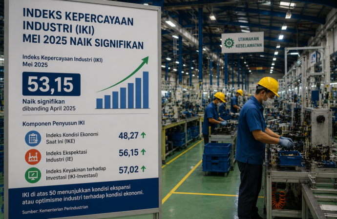Kemenperin Sebut Indeks Kepercayaan Industri Mei Naik Signifikan