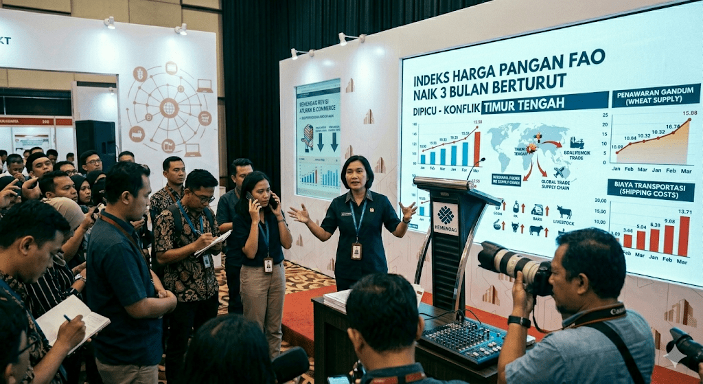 ndeks Harga Pangan FAO Naik Tiga Bulan Berturut akibat Konflik Timur Tengah