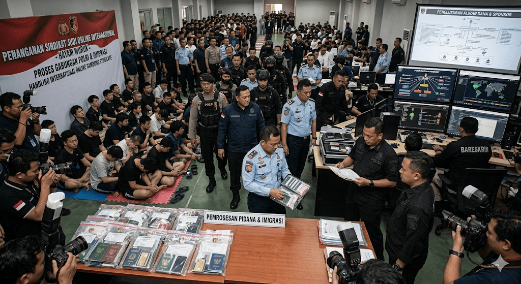 Bareskrim Usut Pidana dan Imigrasi 320 WNA Sindikat Judol