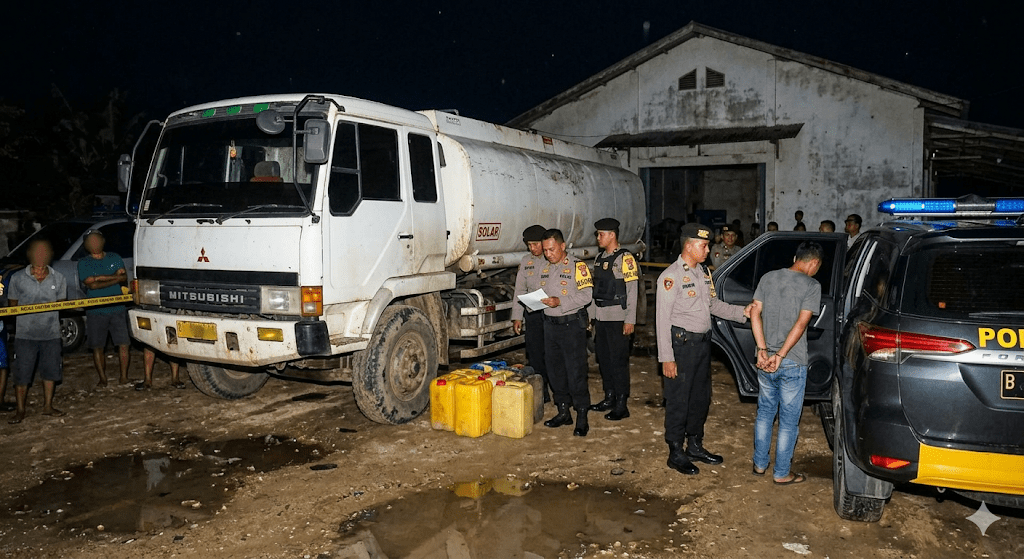 Mafia BBM di Kuansing Dibongkar, Polda Riau Sita Truk Solar Hari Ini