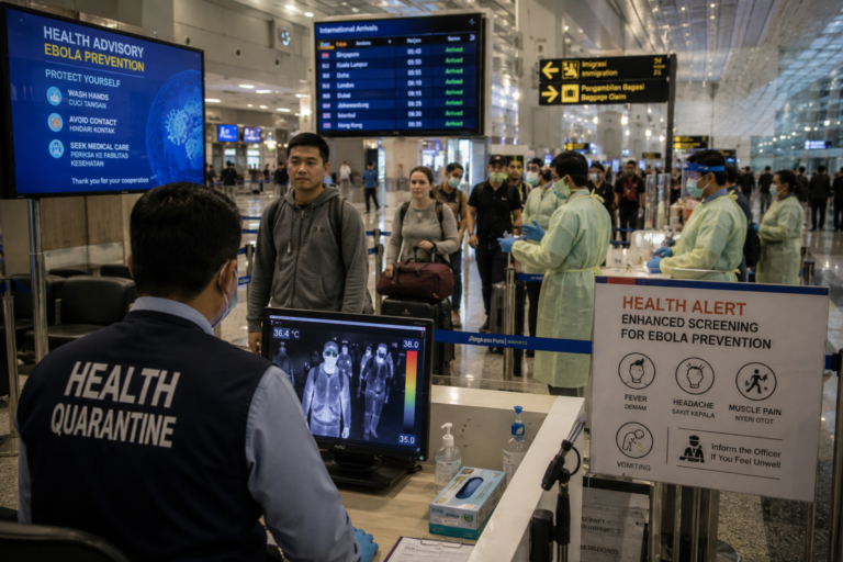 WHO Umumkan Darurat Ebola, Kemenkes Tingkatkan Kewaspadaan di Bandara dan Pelabuhan
