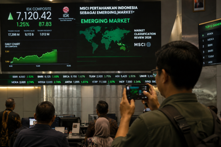 IHSG Menguat Setelah MSCI Pertahankan Status RI
