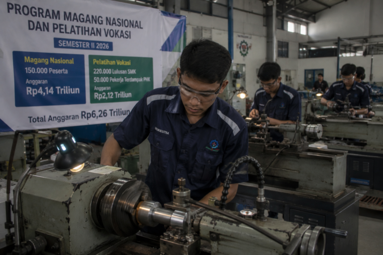 Pemerintah Siapkan Rp6,26 Triliun untuk Magang Nasional dan Pelatihan Vokasi