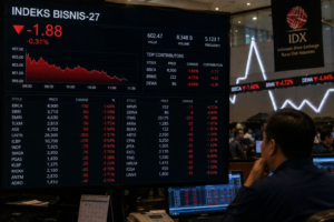 Indeks Bisnis-27 Dibuka Turun, BBCA, BRMS, dan DEWA Jadi Penekan Utama
