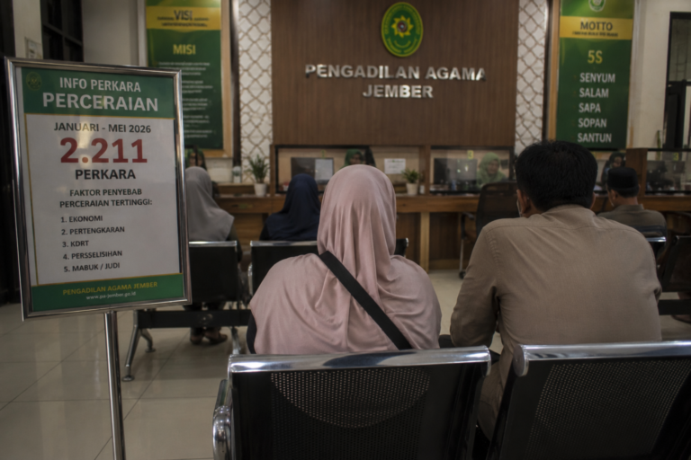 Perceraian di Jember Meningkat Tajam, Faktor Ekonomi Masih Jadi Penyebab Dominan
