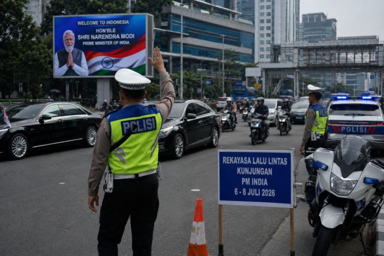 Polisi Rekayasa Lalu Lintas Selama Kunjungan PM India ke Jakarta, Ini Ruas Jalan Terdampak
