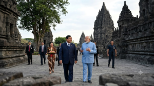 Prabowo dan Narendra Modi Tiba di Candi Prambanan, Perkuat Diplomasi Budaya Indonesia-India