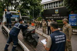 Motor ASN Jaksel Diderek karena Langgar Aturan Transportasi Umum