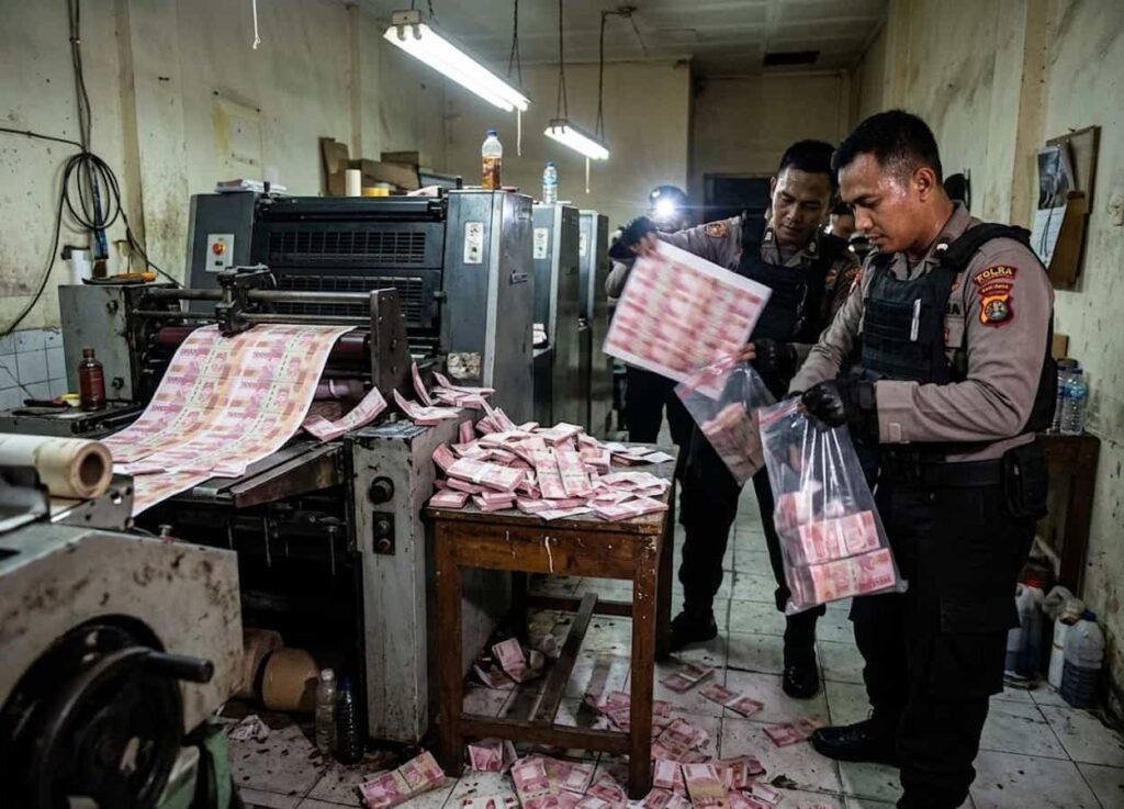 Pabrik Uang Palsu Rp36 Miliar di Tangsel Dibongkar 