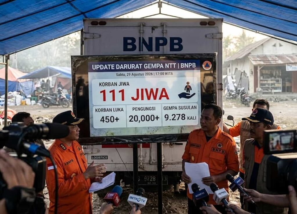 GEMPA NTT: Dilaporkan 111 Korban Jiwa Meninggal