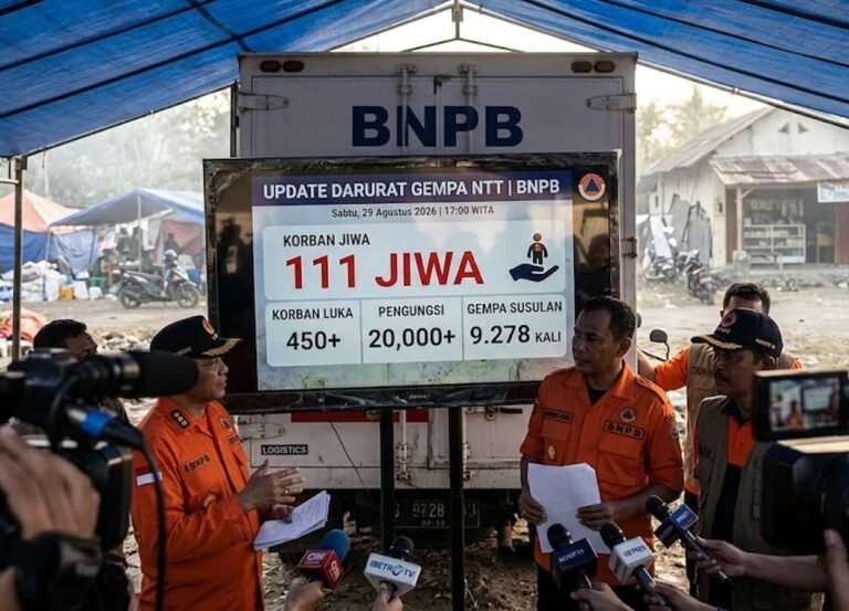 GEMPA NTT: Dilaporkan 111 Korban Jiwa Meninggal