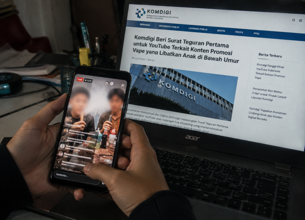 YouTube Dapat Surat Teguran Komdigi Terkait Bigmo