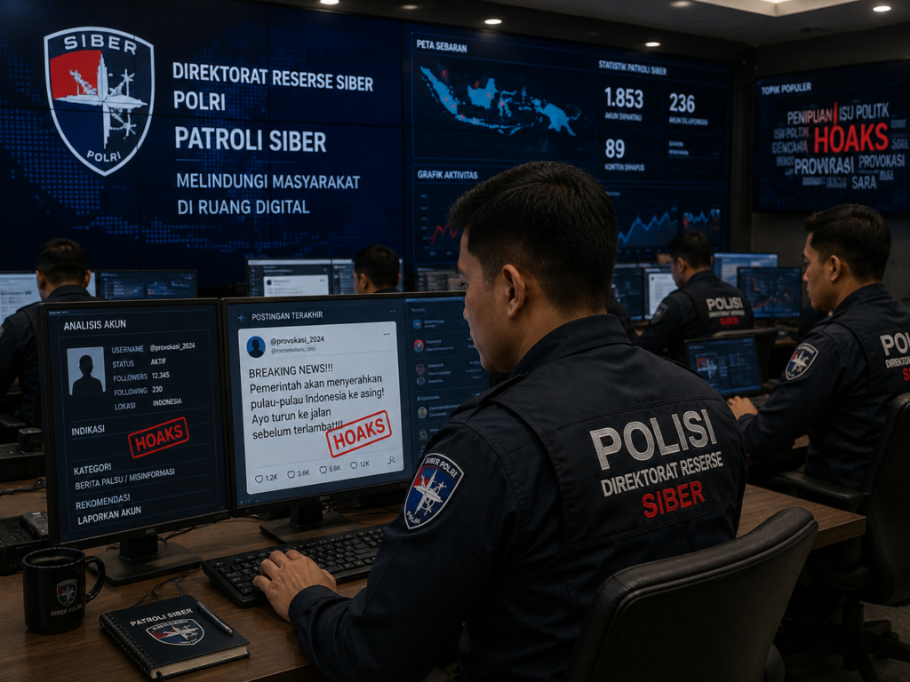 Polisi Buru Penyebar Hoaks Isu Demo Di Media Sosial