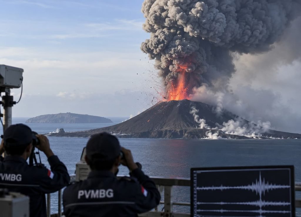 Aktivitas Erupsi Anak Krakatau Terus Meningkat Tajam 